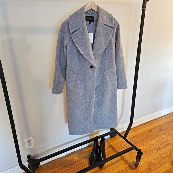 FAUX ALPACA COAT (NWT) XS Banana Republic - Picture 6 of 11